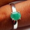 Natural Zambia Emerald Ring, 925 Sterling Silver Jewelry Ring With Gemstone Emerald Faceted, Handmade Ring, Green Ring, Wedding Jewelry Gift R0307-GS