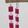 Ruby Earrings 925 Sterling Silver Jewelry For Girls & Women Gift item handmade Earrings Ruby bezel earring gift for her women earring E0763-GS