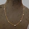 Zircon Necklace , Choker Necklace , Gold Plated Necklace , Zircon Choker , Gemstone Necklace , Necklace , Wedding Jewelry , Gift Item NL0009-GS