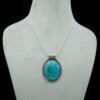 Turquoise necklace 925 Sterling silver jewelry Turquoise gemstone handmade necklace women necklace gift for her NL0178-GS