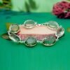 Natural Green Amethyst 925 Sterling Silver Bracelets Green Amethyst Faceted Gemstones Bracelets Gift For Her BR0077-GS