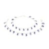 Natural Genuine Amethyst 925 Sterling Silver Anklets 10 Inches Purple Gemstone Anklets Pair Adjustable Anklets Gift For Her A0005-GS