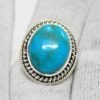 Natural Turquoise Ring 925 Sterling Silver Ring Handmade Ring Natural Turquoise Ring Gemstone Ring Gift For Her Anniversary Gift Ring R0085-GS