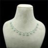 Natural Aqua Onyx Choker Necklace Blue Gemstone 925 Sterling Silver Necklace Wedding Necklace Handmade Necklace Gift For Her NL0127-GS
