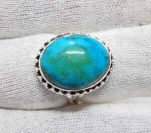 Natural Turquoise Ring 925 Sterling Silver Ring Handmade Ring Natural Turquoise Ring Gemstone Ring Gift For Her Anniversary Gift Ring R0082-GS