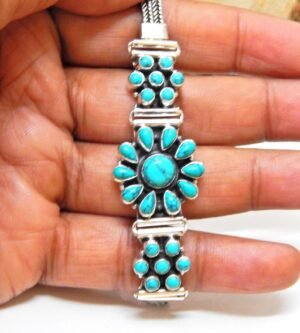 Natural Turquoise, Bracelet-925 Sterling Silver Jewelry With Gemstone Bracelet- For Girls & Women Gift item handmade bracelet gift item BR0050-GS