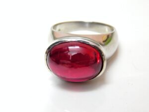 Ruby Ring In 925k Sterling Silver ,Wedding Ring ,Artisan Ring, Ruby Gemstone Ring hand made ring Handmade ring R0317-GS