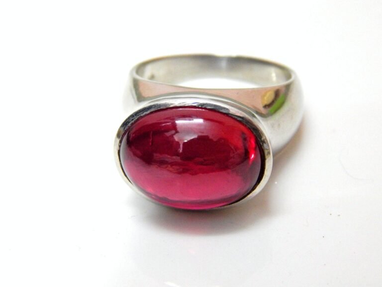 Ruby Ring In 925k Sterling Silver ,Wedding Ring ,Artisan Ring, Ruby Gemstone Ring hand made ring Handmade ring R0317-GS