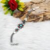Turquoise Bracelet Coral Bracelet Sterling 925 Silver Bracelet Wedding Bracelet Gift For Her Natural Gemstones Bracelet Chain Bracelet BR0198-GS