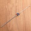 Women's Bracelet Coral Bracelet Turquoise Bracelet Sterling 925 Silver Bracelet Wedding Bracelet Gift For Her Multi Gemstones Bracelet BR0186-GS