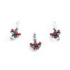 Coral Earring Turquoise Earring Coral Turquoise Pendant Sterling 925 Silver Jewelry Wedding Jewelry Set Gift For Her Gemstone Jewellery Set NS0004-GS