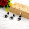 Natural Multi Gemstone Floral Earring Stud & Pendant Set in 925 Sterling Silver Gemstone Studs Earring And Pendant With Silver Chain Jewelry NS0005-GS