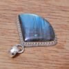 Natural Labradorite Pendant 925 Sterling Silver Jewelry Gemstone jewelry Handmade Pendant Gift For Her P0016-GS