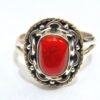 100% Natural Coral Ring In 925 Sterling Silver , Wedding Ring , Gift Item , Handmade Ring , Vintage Ring , Girl & Women Ring, Gift for Her R0031-GS