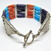 Natural Turquoise, Lapis Lazuli, Coral Bracelet-925 Sterling Silver Jewelry With Gemstone Coral Bracelet- For Girls & Women Gift item BR0141-GS