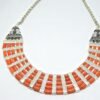 Genuine AAA+ Natural Coral Choker Necklace , Choker Necklace , Coral Necklace , Red Coral Necklace , Silver Necklace , Gemstone Necklace NL0106-GS