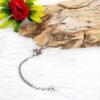 Coral Bracelet Turquoise Bracelet Sterling 925 Silver Bracelet Wedding Bracelet Gift For Her Natural Multi Gemstones Bracelet Chain Bracelet BR0194-GS