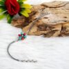 Coral Bracelet Turquoise Bracelet Sterling 925 Silver Bracelet Wedding Bracelet Gift For Her Natural Multi Gemstones Bracelet Chain Bracelet BR0193-GS