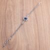 Sapphire Bracelet CZ Bracelet Sterling 925 Silver Bracelet Wedding Bracelet Gemstones Bracelet Gift For Her Chain Bracelet Boho Bracelet BR0184-GS