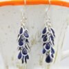 Natural Sapphire Gemstone Greps bunch Earring in 925 Sterling Silver Hook Earring Sterling Silver Dangle Earring Gift for her E0010-GS