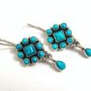 Turquoise Gemstone Earring Sterling Silver Earring Jewelry Sterling Silver earring Gift 925k Handmade Earring Blue Earring gemstone Earring E0896-GS