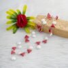 Coral Necklace Pearl Necklace Sterling 925 Silver Necklace Red Necklace White Necklace Wedding Necklace Gift For Her Long Necklace NL0001-GS