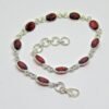 garnet Bracelets -925 Sterling Silver- Jewelry bracelet with gemstone garnet faceted Gift for her BR0099-GS