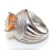 AAA+ Quality Round cut Genuine Citrine Ring, 925 Silver Ring, Citrine jewelry, Bohemian Ring , Unique Ring , Bridesmaid Ring , Wedding Ring R0208-GS