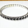 Natural Blue Onyx Bangle 925 Sterling Silver Bangle Gift For Her Handmade Bangle Gemstones Bangle Size 2-6 B0051-GS
