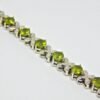 Natural Peridot bracelet, 925 Sterling Silver Bracelet, Dainty Bracelet Handmade , bracelet, Green Bracelet, Brutalist Bracelet, Gift Item BR0096-GS