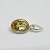Natural citrine pendant in 925 sterling silver , Citrine pendant , Gemstone Pendant , Silver jewelry , Citrine Jewelry , Art Deco Pendant P0001-GS