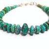 Natural Beaded Turquoise Bracelet 925 sterling Silver Bracelet Blue Gemstone Bracelet Beaded Jewelry Gift Item December Birthstone Bracelet BB0002-GS