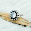 Natural White CZ Ring 925 Sterling Silver Ring Wedding Ring Adjustable Ring Women's Ring Gift For Her Silver Jewelry Zircon Gemstone ring R0149-GS