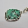 Natural Turquoise Pendant -925 Sterling Silver Jewelry- Gemstone Turquoise-Cabochon Handmade Pendant- For Girls & Women Gift Pendant P0030-GS