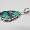 Natural Turquoise Pendant -925 Sterling Silver Jewelry- Gemstone Turquoise-Cabochon Handmade Pendant- For Girls & Women Gift Pendant P0026-GS
