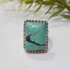 Natural Turquoise Ring 925 Sterling Silver Ring Handmade Ring Natural Turquoise Ring Gemstone Ring Gift For Her Anniversary Gift Ring R0079-GS