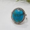 Natural Turquoise Ring 925 Sterling Silver Ring Handmade Ring Natural Turquoise Ring Gemstone Ring Gift For Her Anniversary Gift Ring R0076-GS