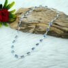 Blue Sapphire Necklace Sterling 925 Silver Necklace Natural Gemstones Choker Necklace Wedding Necklace Minimalist Necklace Gift For Her NL0200-GS