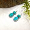 Turquoise Earring Sterling 925 Silver Handmade Earring Natural Blue Turquoise Gemstone Earring Wedding Earring Jewelry Gift For Her E0252-GS