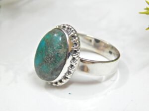 Natural Turquoise Ring 925 Sterling Silver Ring Handmade Ring Natural Turquoise Ring Gemstone Ring Gift For Her Anniversary Gift Ring R0077-GS