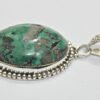 Natural Turquoise Pendant -925 Sterling Silver Jewelry- Gemstone Turquoise-Cabochon Handmade Pendant- For Girls & Women Gift Pendant P0029-GS