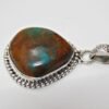 Natural Turquoise Pendant -925 Sterling Silver Jewelry- Gemstone Turquoise-Cabochon Handmade Pendant- For Girls & Women Gift Pendant P0027-GS