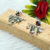 925 Sterling Silver Stud Natural Gemstone Earring Emerald Stud Ruby Stud Sapphire Stud Wedding Earring Multi Color Earring E0137-GS