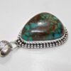 Natural Turquoise Pendant -925 Sterling Silver Jewelry- Gemstone Turquoise-Cabochon Handmade Pendant- For Girls & Women Gift Pendant P0024-GS