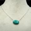Turquoise necklace 925 Sterling silver jewelry Turquoise gemstone handmade necklace women necklace gift for her NL0086-GS