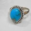 Natural Turquoise Ring 925 Sterling Silver Ring Handmade Ring Natural Turquoise Ring Gemstone Ring Gift For Her Anniversary Gift Ring R0081-GS
