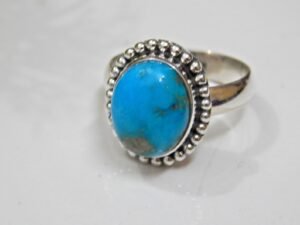 Natural Turquoise Ring 925 Sterling Silver Ring Handmade Ring Natural Turquoise Ring Gemstone Ring Gift For Her Anniversary Gift Ring R0081-GS