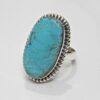 Natural Turquoise Ring 925 Sterling Silver Ring Handmade Ring Natural Turquoise Ring Gemstone Ring Gift For Her Anniversary Gift Ring R0080-GS