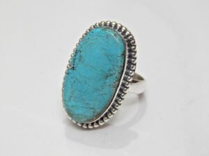 Natural Turquoise Ring 925 Sterling Silver Ring Handmade Ring Natural Turquoise Ring Gemstone Ring Gift For Her Anniversary Gift Ring R0080-GS