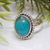 Natural Turquoise Ring 925 Sterling Silver Ring Handmade Ring Natural Turquoise Ring Gemstone Ring Gift For Her Anniversary Gift Ring R0075-GS